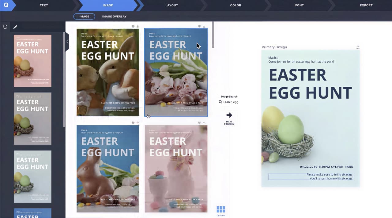 Design Q: User-steered Generative Flyer Design